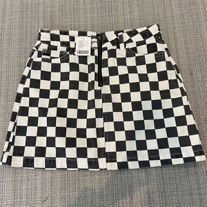 Urban Outfitters Checker Print Skirt